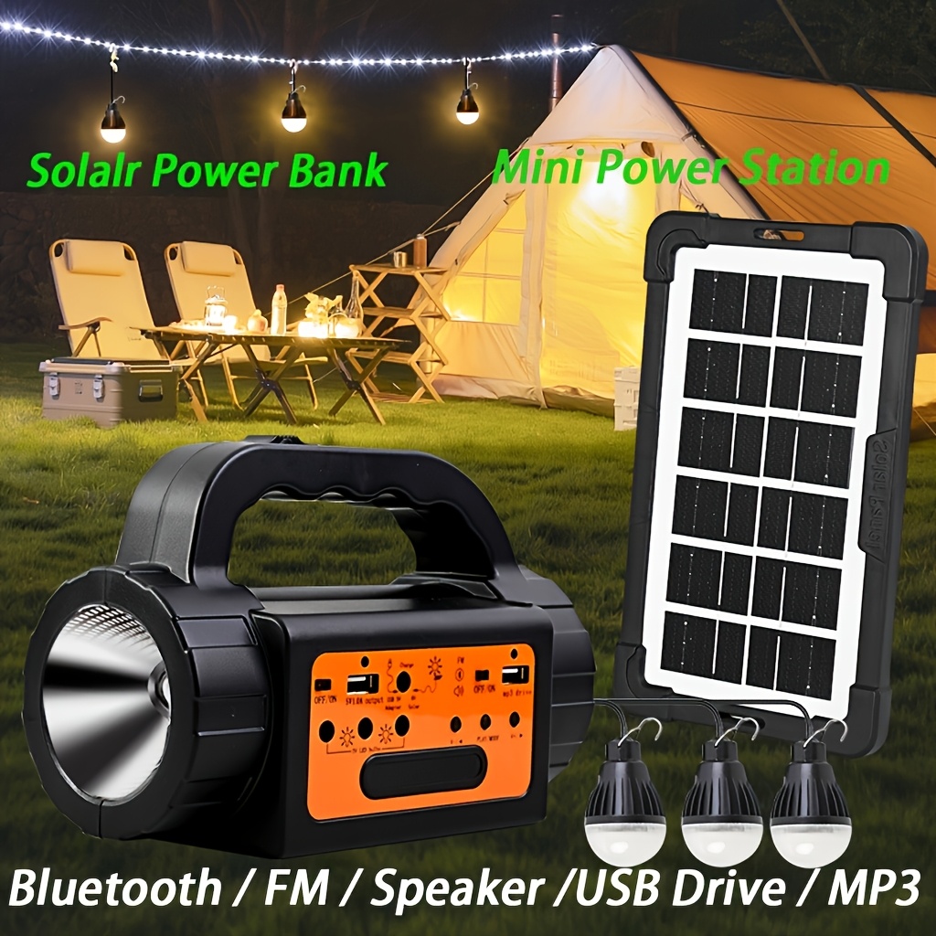 Solar Rechargeable Camping Lig - Outdoor Lighting Lanterns recensione e prezzo