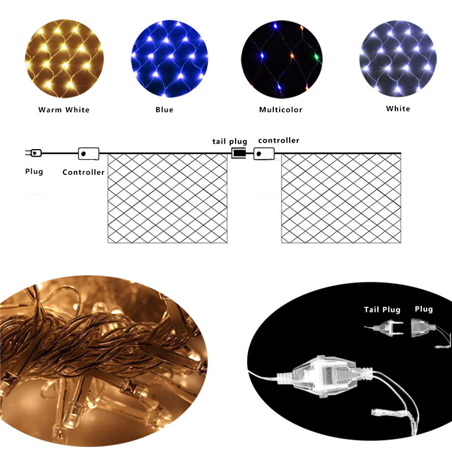 Led Net Mesh String Lights 8 M - Outdoor Lighting Grid Screen recensione e prezzo