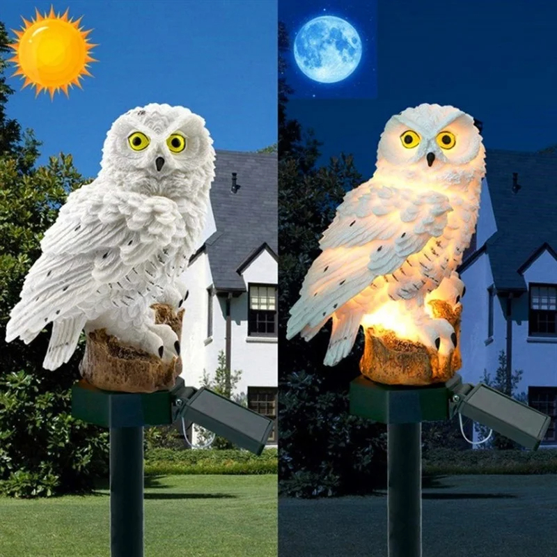 Solar Owl Statue Garden Light  - Outdoor Lighting Beacon recensione e prezzo