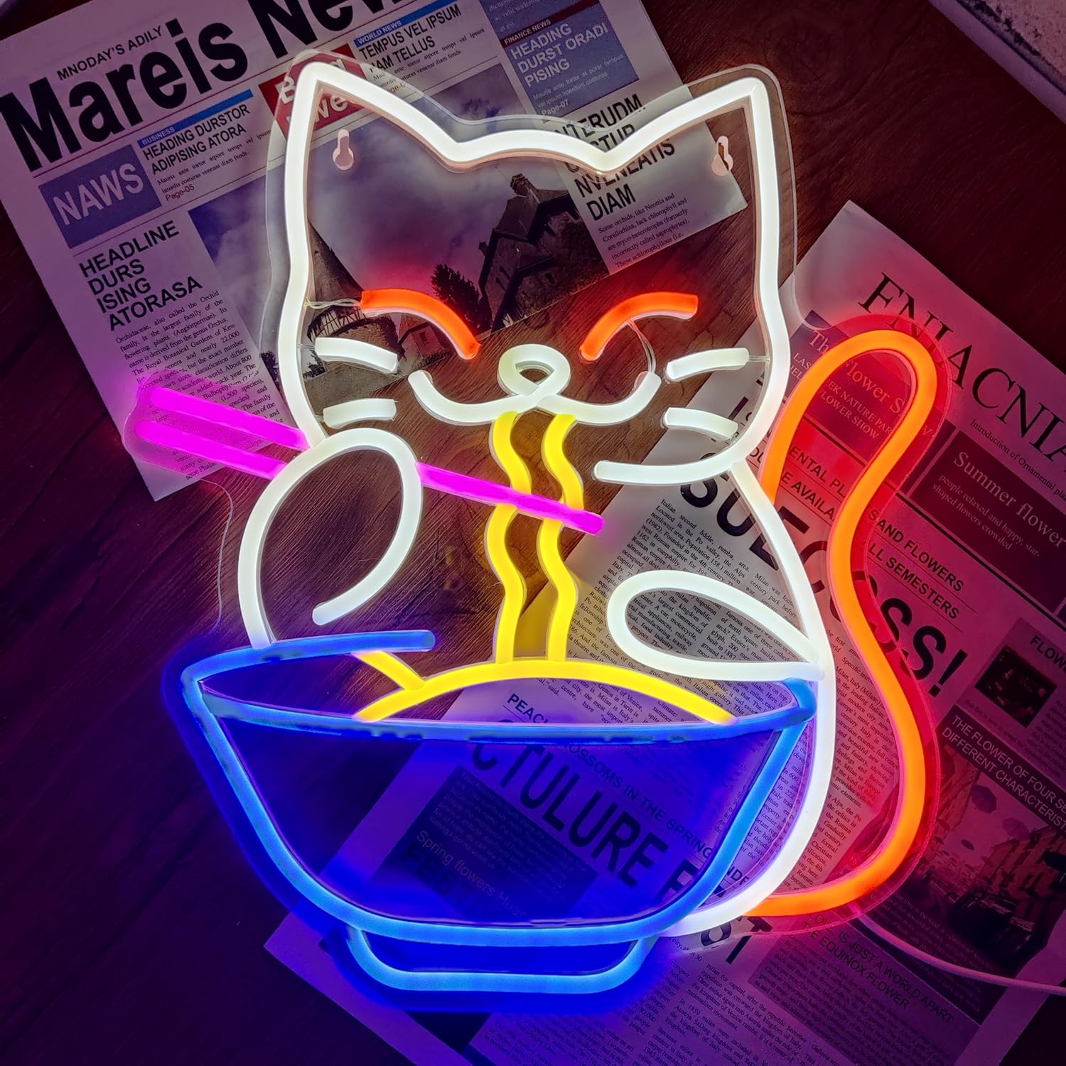 Lucky Cat Noodle LNeon Signs L - Outdoor Lighting For Store recensione e prezzo