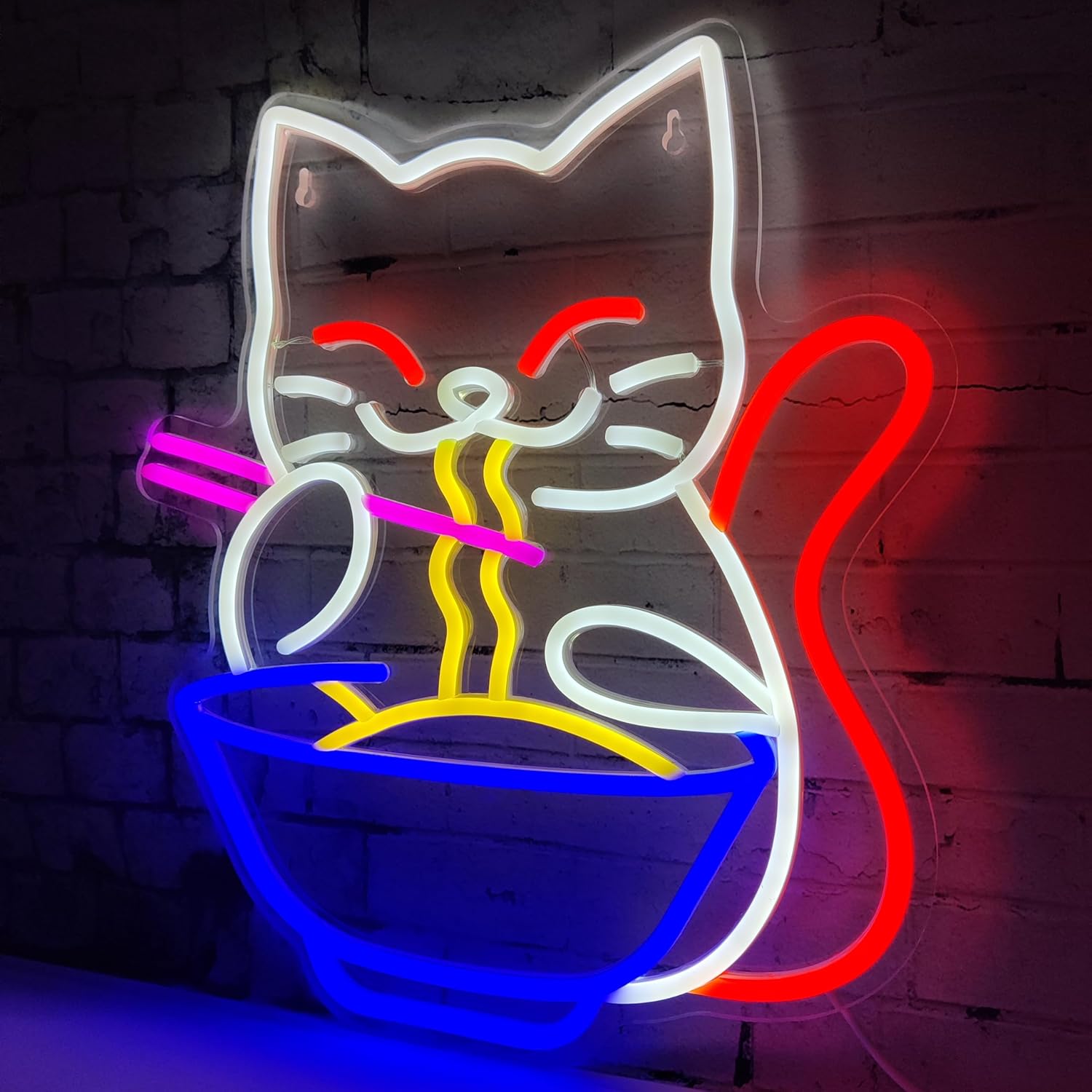 Lucky Cat Noodle LNeon Signs L - Outdoor Lighting For Store recensione e prezzo