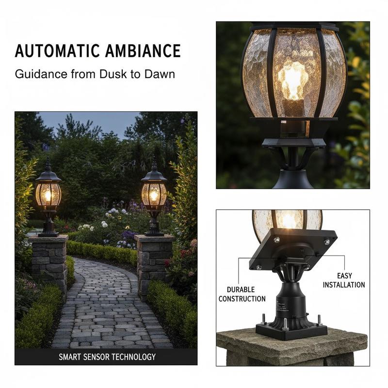 2-Pack Exterior Pillar Lantern - Outdoor Lighting Lanterns recensione e prezzo