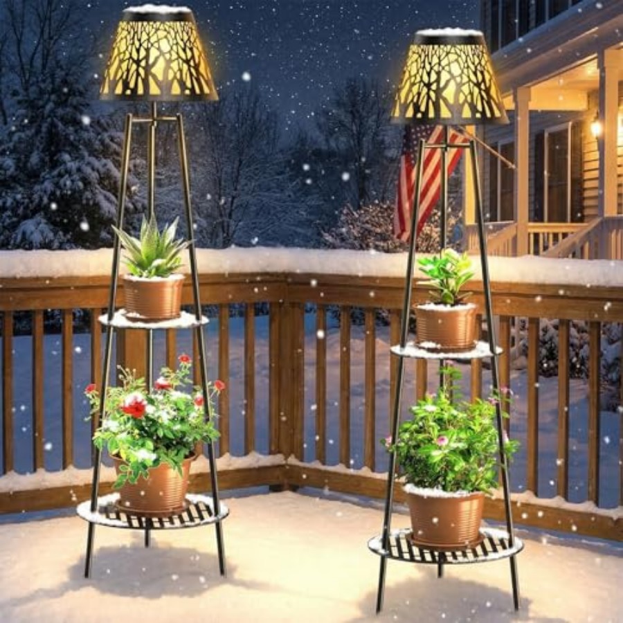 2 Pack Outdoor Solar Floor Lam - Outdoor Lighting Decoration recensione e prezzo