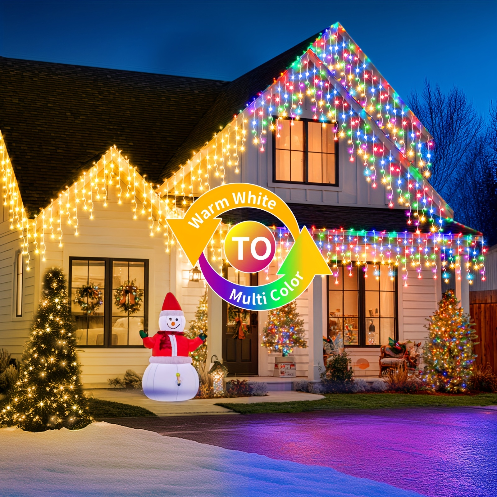 Solar-Powered Outdoor Icicle L - Outdoor Lighting Remote Control recensione e prezzo