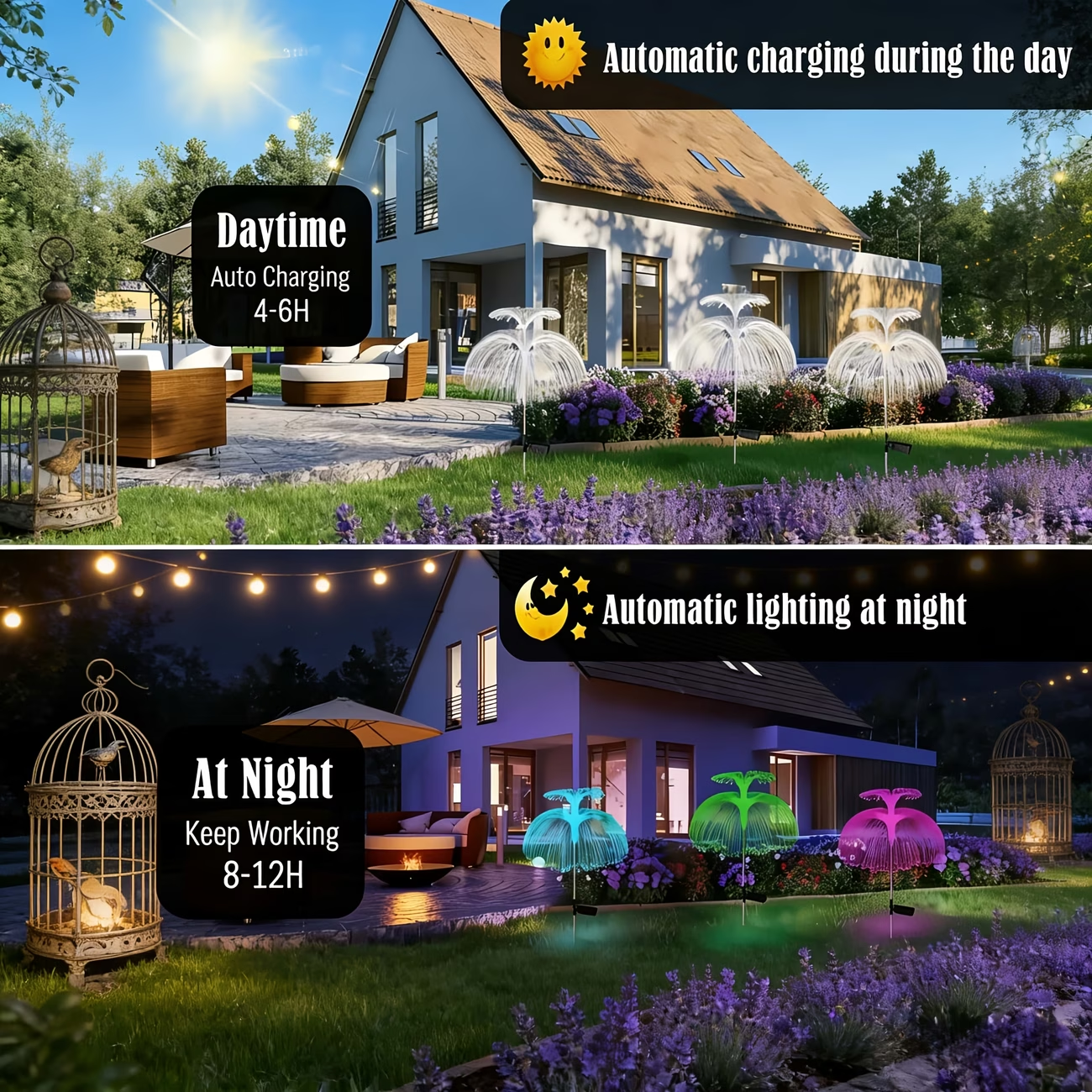 1PC 7 Color Changing Outdoor L - Outdoor Lighting Jellyfish recensione e prezzo