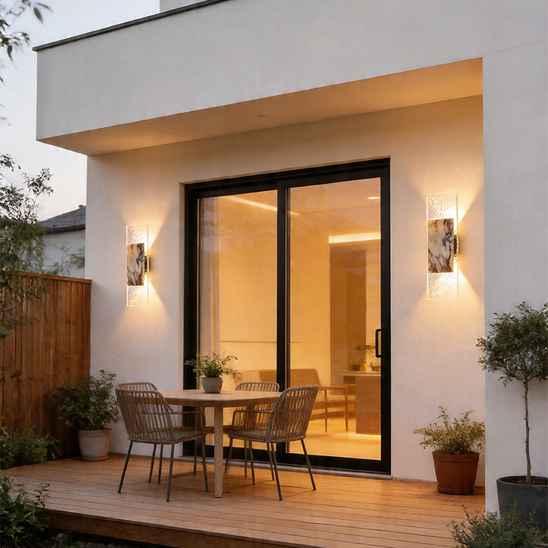 Natural travertine wall sconce - Outdoor Lighting For Store recensione e prezzo