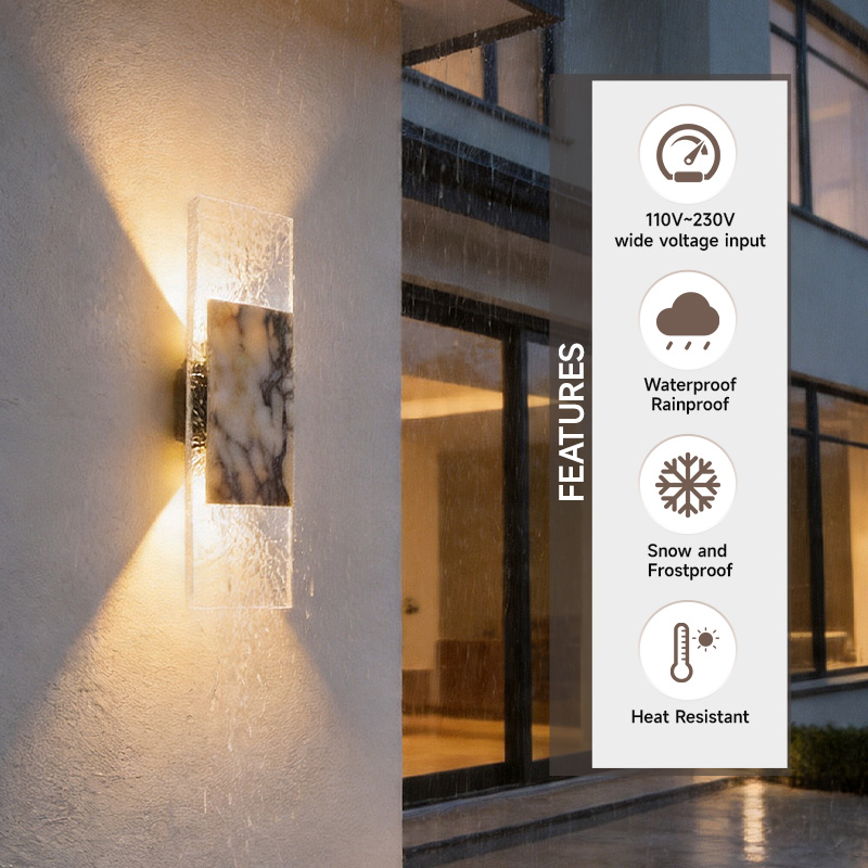 Natural travertine wall sconce - Outdoor Lighting For Store recensione e prezzo