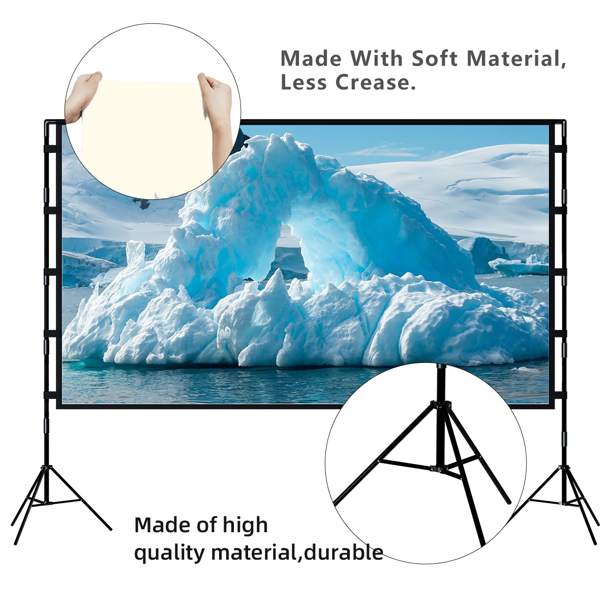 VEIDADZ Projector Screen With  - Outdoor Lighting Grid Screen recensione e prezzo
