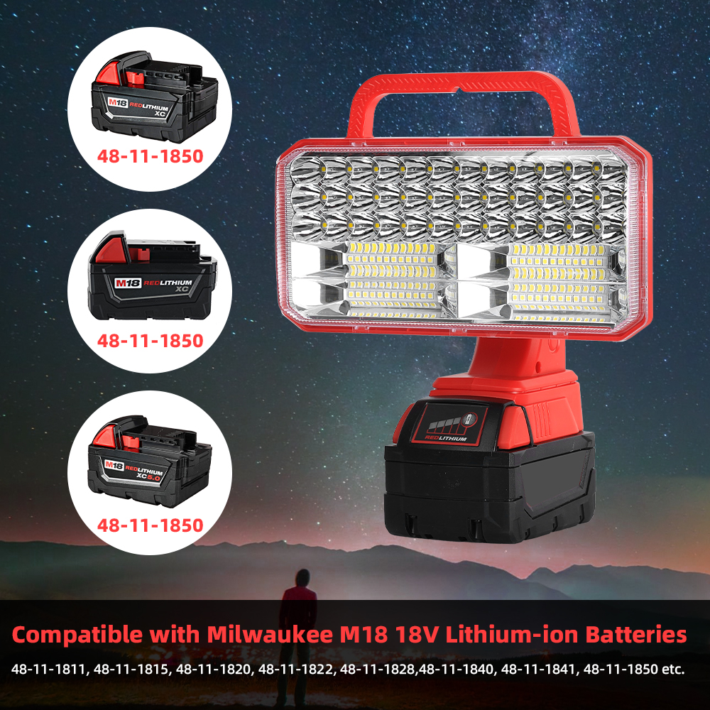 4200LM LED 18V Light for Milwa - Outdoor Lighting Jobs recensione e prezzo