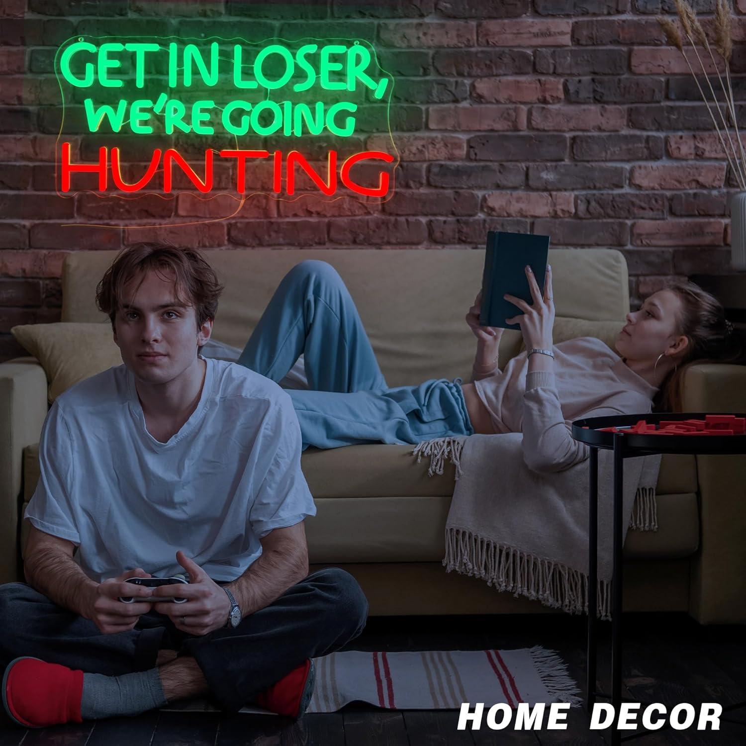 Funny Hunting Neon Sign LED Li - Outdoor Lighting Decoration recensione e prezzo