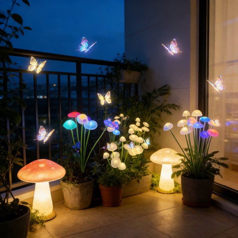 Solar Jellyfish Mushroom Light - Outdoor Lighting Jellyfish recensione e prezzo
