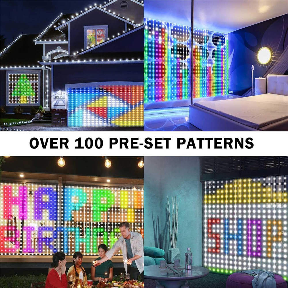 1/2PCS 400LED Curtain Lights L - Outdoor Lighting Remote Control recensione e prezzo