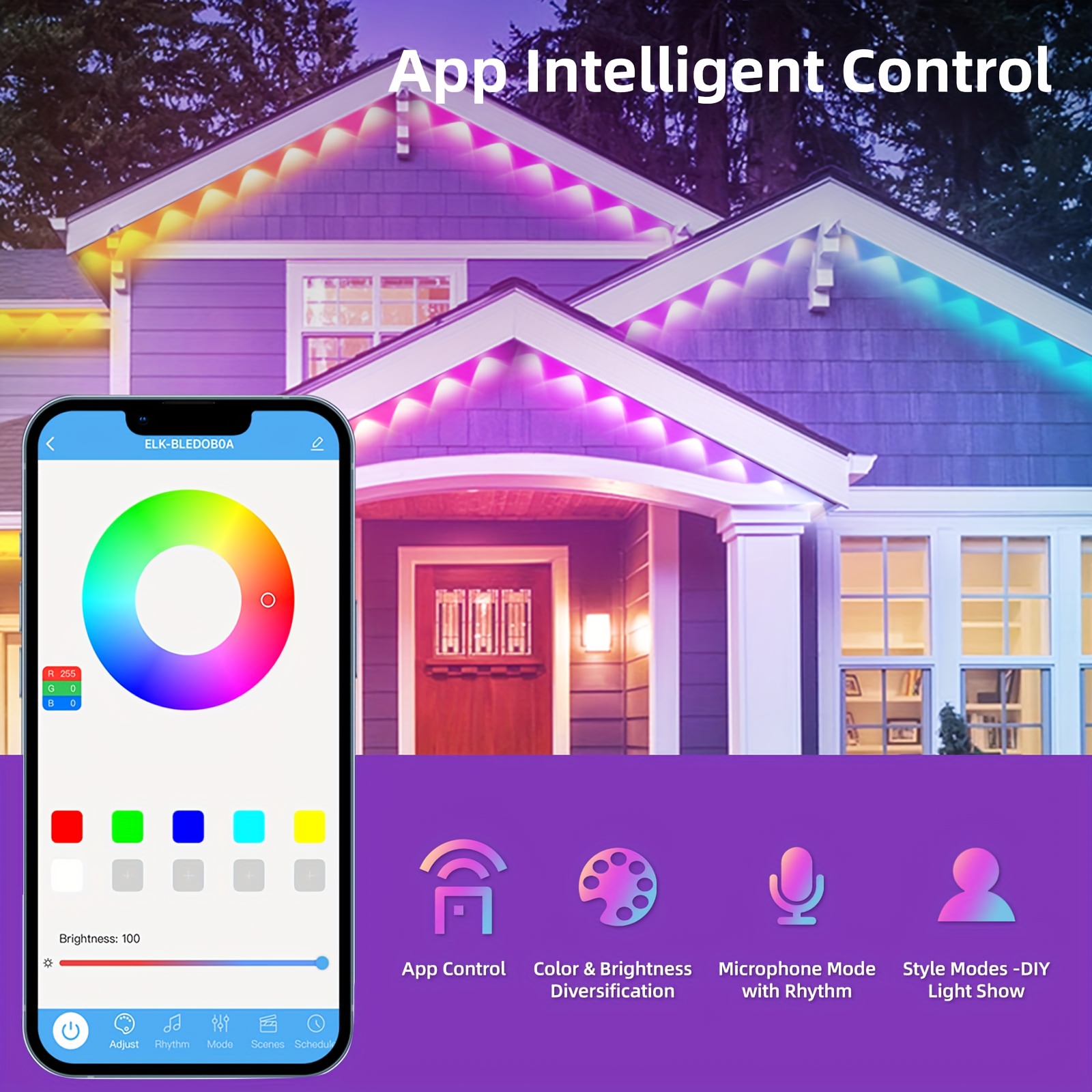 RGB+IC Smart Outdoor Eaves Lig - Outdoor Lighting Decoration recensione e prezzo
