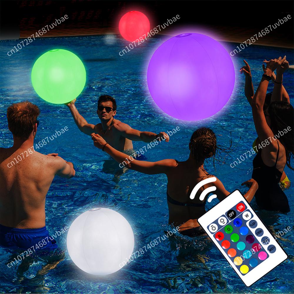 Inflatable Pool Beach Ball 16  - Outdoor Lighting Around Pool recensione e prezzo