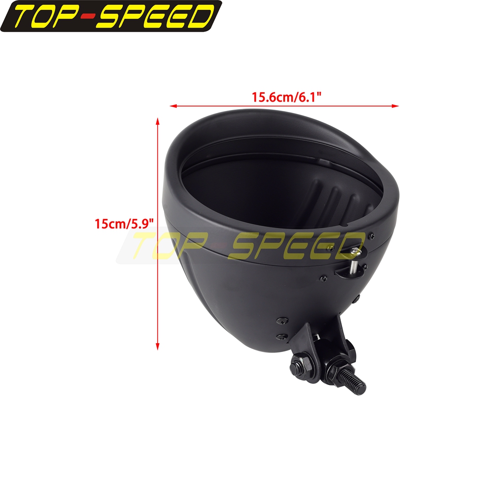 Black/Chrome Motorcycle Headla - Outdoor Lighting Unit recensione e prezzo