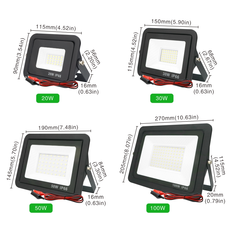 20W 30W 50W 100W DC12V Led Flo - Outdoor Lighting Volt recensione e prezzo