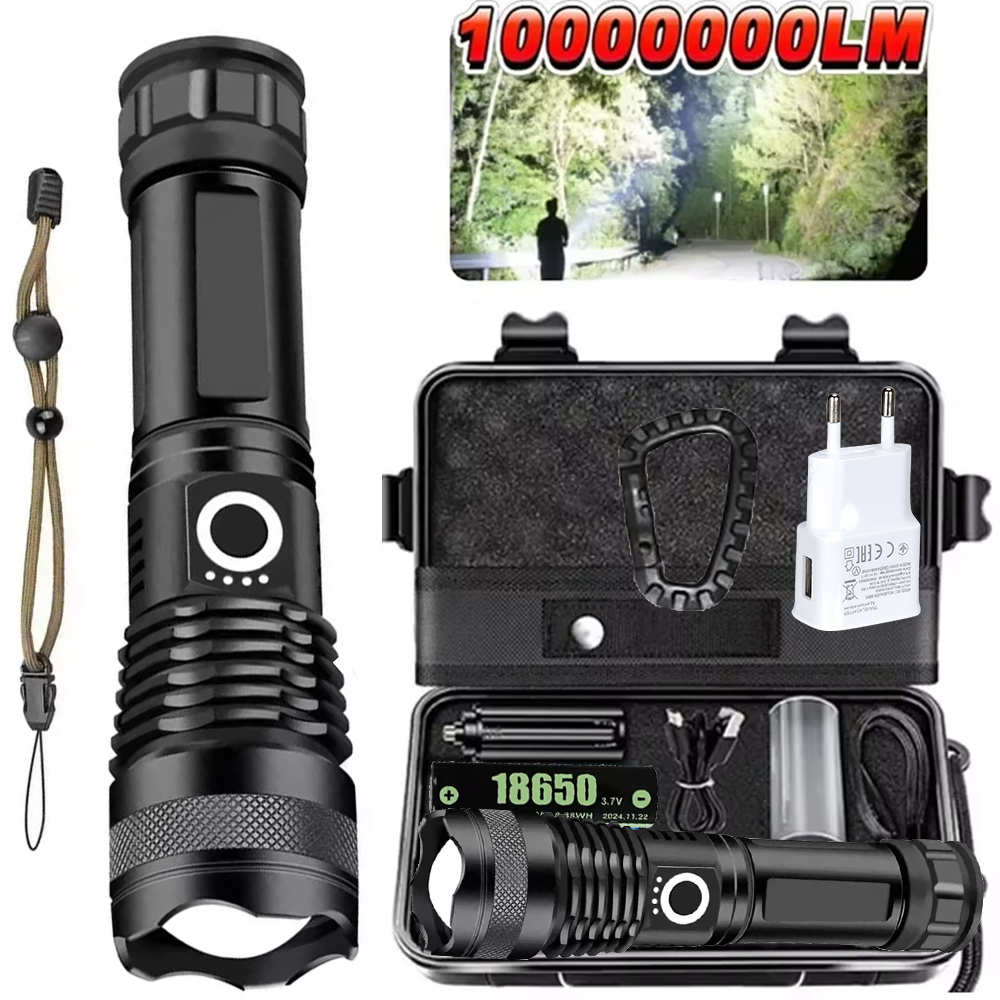 High Power LED Flashlight Rech - Outdoor Lighting Types recensione e prezzo