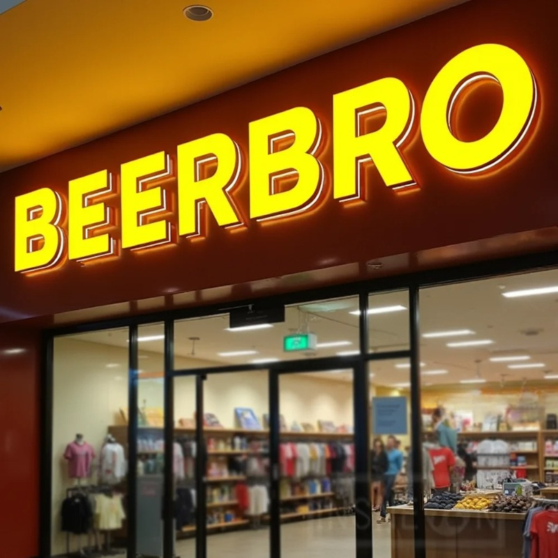 Custom Metal LED Sign Wall Log - Outdoor Lighting For Store recensione e prezzo