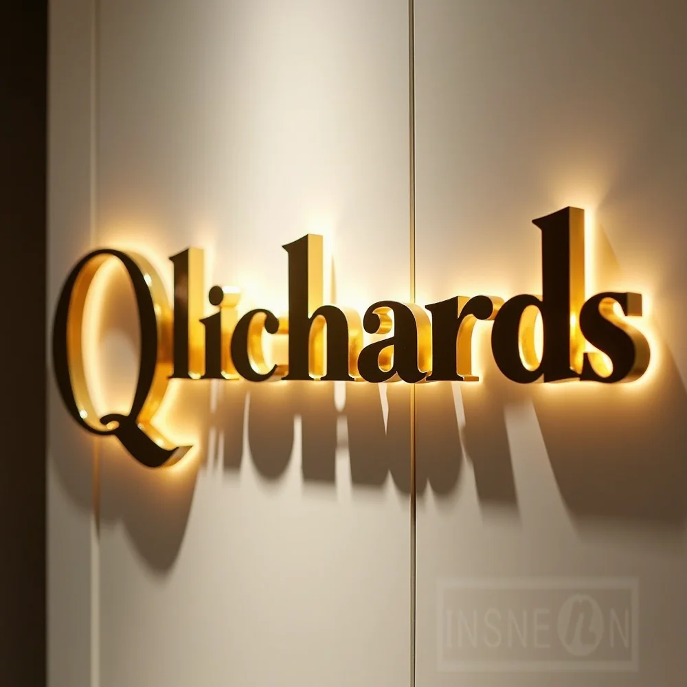 Custom Metal LED Sign Wall Log - Outdoor Lighting For Store recensione e prezzo