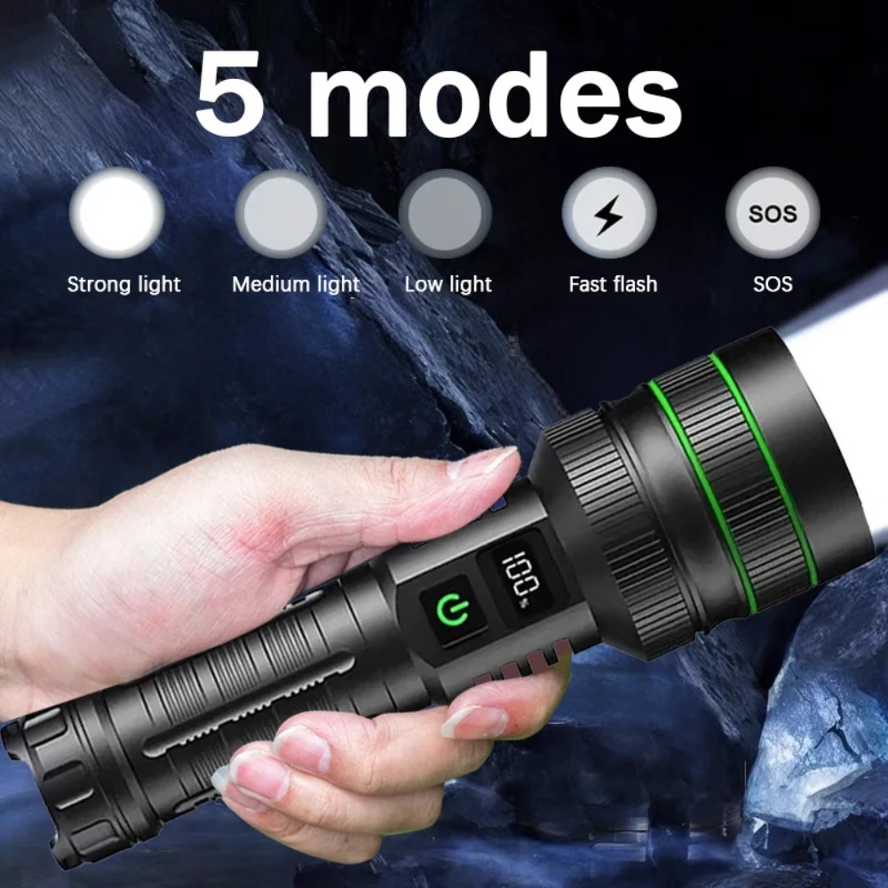 Powerful LED Flashlight Zoomab - Outdoor Lighting Types recensione e prezzo