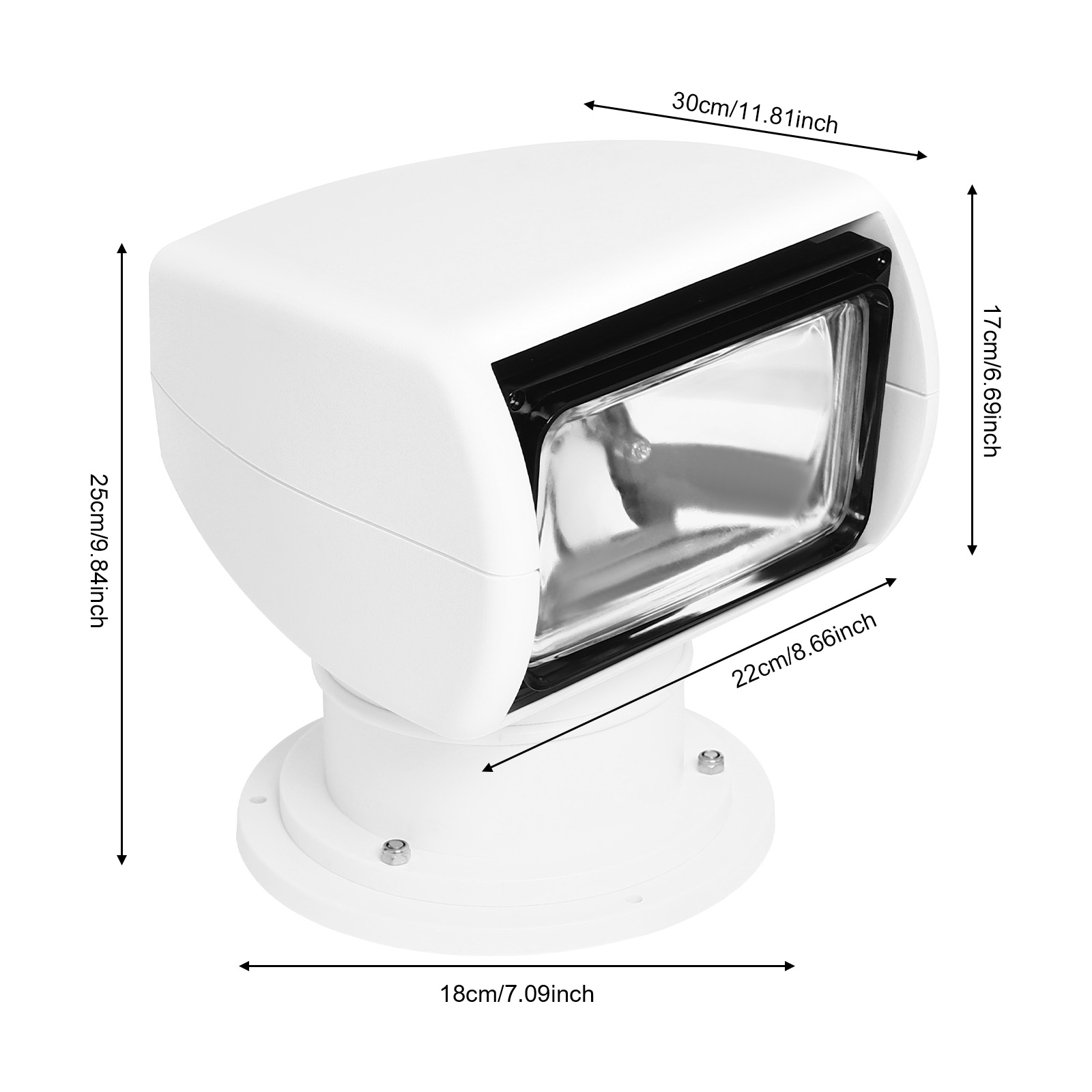 12V 100W Marine Spotlight Boat - Outdoor Lighting Remote Control recensione e prezzo