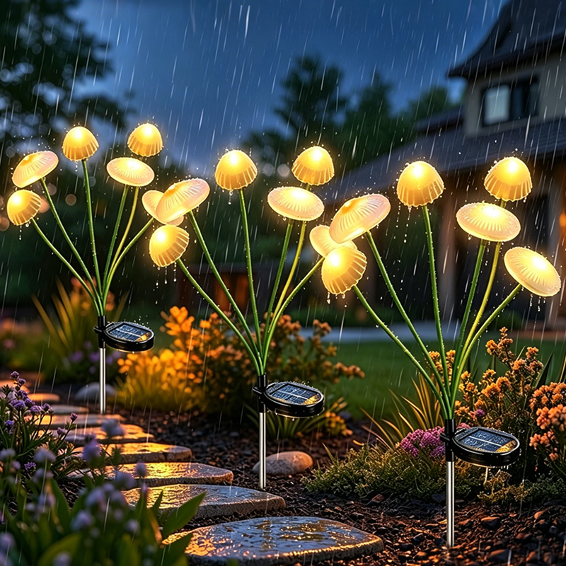 Solar Jellyfish Mushroom Light - Outdoor Lighting Jellyfish recensione e prezzo