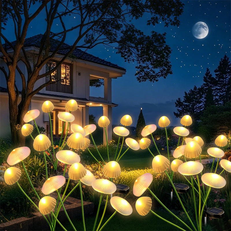 Solar Jellyfish Mushroom Light - Outdoor Lighting Jellyfish recensione e prezzo